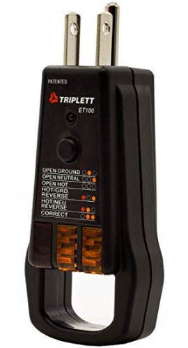 Triplett ET100 GCFI Receptacle Tester-