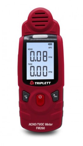 Triplett FM260 Multi-Gas Detector, HCHO/CH&lt;sub&gt;2&lt;/sub&gt;O, TVOC-