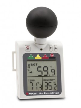 Triplett HS10-NIST Heat Stress WBGT Meter, 32 to 158°F-