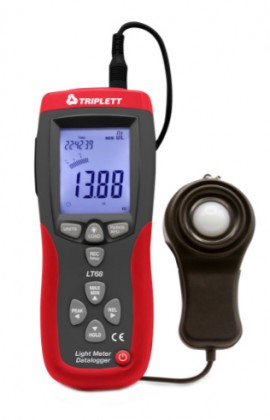 Triplett LT68 Light Meter/Data Logger, &amp;plusmn;5% accuracy-