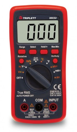 Triplett MM350 True RMS Auto Ranging Digital Multimeter-