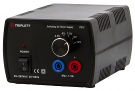 Triplett PS12 Low Power Switching DC Power Supply, 12 V-