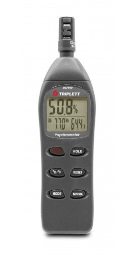 Triplett RHT32 Hygro-Thermometer Psychrometer, -4 to 122&amp;deg;F, 1 to 99.9% RH-