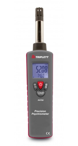 Triplett RHT60 Precision Psychrometer, -22 to 199&amp;deg;F , 0 to 100% RH-