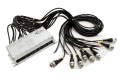 Triplett TRB-8BNCVPPT Passive CCTV Video/Power Hub, 8 position with pigtails-