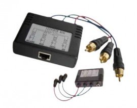 Triplett TRB-RGBPTA Transceiver Box, 3 x RCA with pigtails-