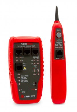 Triplett TVR10G LAN Network Tester, 10/100/1000/10000 MB/s-