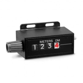 Trumeter 22 Series Rotary Counter with four digits and top-coming, meter and decimeter, right-hand-