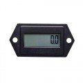 Trumeter 3410-0000-G AC DC Electronic LCD Hour Meter with 2-hole case, 1/4" spade terminal, non-reset-