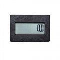 Trumeter 3410-5000-BLK AC DC Electronic LCD Hour Meter with black snap-in case, 1/4" spade terminals, non-reset-