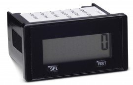 Trumeter 6300-1500-0000 Dual-Range Electronic LCD Counter with Front-Panel Reset, 40/150 Hz, 3 to 30 VDC-