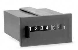 Trumeter 711 Series 7 Digits Electromechanical Hour Meter with non-reset, 24 V AC, 50 Hz, 2.05" square flush mount, screw termination-