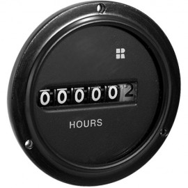Trumeter 720-0011 Electromechanical AC Hour Meter, Stirrup Mount-