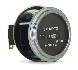 Trumeter 732-0023 Totally-Sealed DC Hour Meter, 10 to 80 VDC, Stirrup Mount-