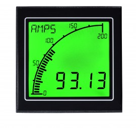 Trumeter APM-CT-ANO CT Panel Meter with Outputs, Negative LCD, 0 to 10,000 A-