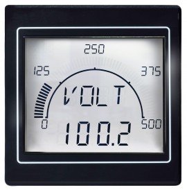 Trumeter APM-MAX M23 Low-Voltage Advanced Panel Meter with positive LCD, 12 to 24 V AC/DC, Modbus RTU-
