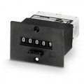 Trumeter B Series Non-Reset Totalizing Counter, 220 V AC, 18 CPS, 6 digits, 6" wire leads, screw panel-