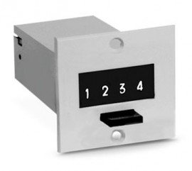 Trumeter D8-4906 6-Digit Electromechanical Counter, 24 VDC, D Base Mount-