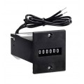 Trumeter 4916 Series 6-Digit Non-Reset Totalizing Counter, 12 V DC, 000000 set, flange mount-