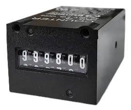 Trumeter KE 610 Series Non-Reset Totalizing Counter, 24 V AC, 10 CPS, front mount with inserts-
