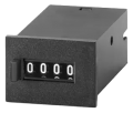 Trumeter MK Series 4-Digit Totalizing Counter, 48 V DC, 25 CPS, manual button, spring clip mount,-