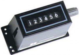 Trumeter 10 Series Totalizing Counter, 115 V AC, knob reset, base mount-