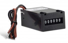 Trumeter R8-4017 Non-Reset Electromechanical Counter, Front Mount, 24 VDC-