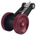 Trumeter TR3 Tru-Trac Series Encoder and Measuring Wheel with 18" cable, single knurled 12" circular, 100 CPR, quadrature A and B, open collector-