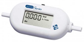 TSI Alnor 4143 Mass Flowmeter for Gases (Air, O<sub>2</sub>, N<sub>2</sub>) with LCD, 0.01 to 20 Std L/min, 0.375" Tube-