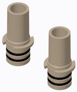TSI/Alnor 5200-0375IN Tube End Adapter for 5200 flowmeters, 0.38&amp;quot;-