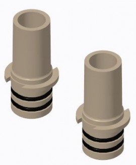 TSI/Alnor 5200-10MM Tube End Adapter for 5200 flowmeters, 0.39&amp;quot;-