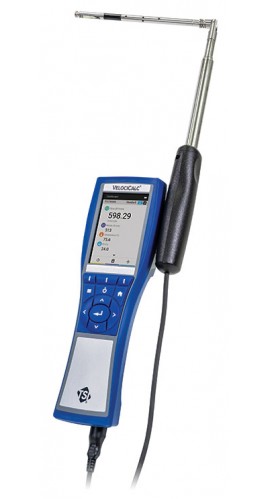 TSI VelociCalc 9600 Series Multi-Function Ventilation Meter with articulating probe, 0 to 9999 ft/min, 0 to 200&amp;deg;F-