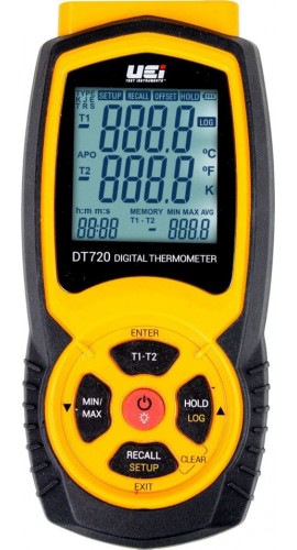 UEI DT720 Differential Thermometer, 2 Channels-