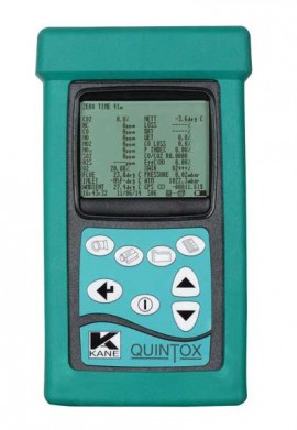 UEi K9206C6 Industrial Combustion Analyzer with NO Sensor, 0 to 25% O2, 2,000 ppm CO-
