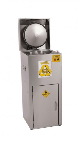 Uni-Ram URS500 Series Solvent Recycler with transfer system, 5 gal, 120 V, stainless steel-