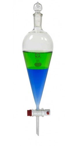 VEE GEE 1426T-2000 SIBATA Glass Separatory Funnel, 2000 ml-