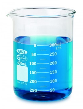 VEE GEE 20229-250 Glass Beaker, 250 mL-