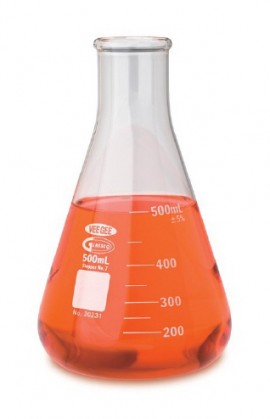 VEE GEE 20231-50 Glass Erlenmeyer Flask, 50 mL-