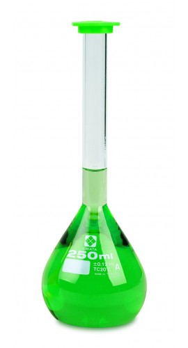 VEE GEE 2303A-250 SIBATA Class A Volumetric Flask, 250 mL-