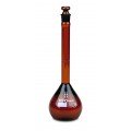 VEE GEE 2307A-100 SIBATA Class A Low-Actinic Amber Volumetric Flask, 100 mL-