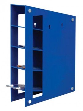 VEE GEE 30104 Blue Pipet Rack with mounting magnets, ABS-