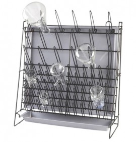 VEE GEE-23243A Wire Glassware Drying Rack, 18.2 x 7.4 x 20.7&amp;quot;-