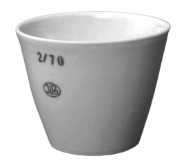 VEE GEE 52120-0601 Porcelain Crucible, 80 ml, 2.4&amp;quot;-