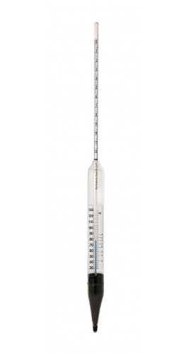 VEE GEE 6601TS-1F Brix Hydrometer with therometer, &amp;deg;F, 0 to 12&amp;deg;-
