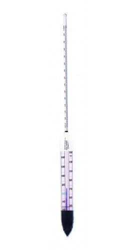 VEE GEE 6602TS-7 Specific Gravity Hydrometer with thermometer, 1 to 1.07, 0.001-
