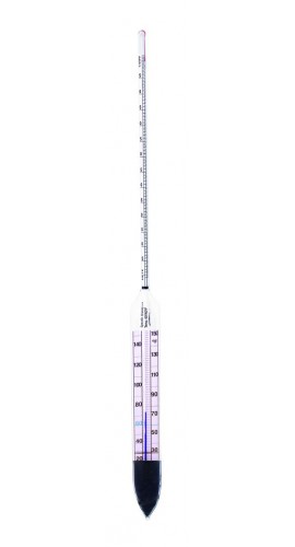 VEE GEE 6603TS-1 Specific Gravity Hydrometer with thermometer, 1 to 1.22, 0.002-