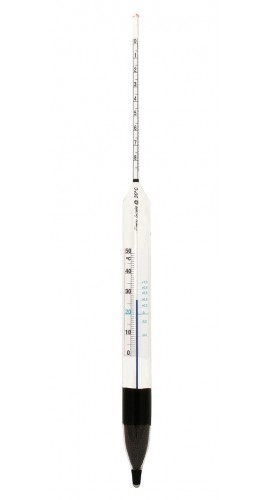 VEE GEE 6614TS-6 Plato Hydrometer with thermometer, 7.5 to 16&amp;deg;, 0.1&amp;deg;-