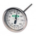 VEE GEE 82070-6 Dial Thermometer, 0 to 100&amp;deg;C, 6&amp;quot; stem-