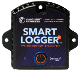 Wagner Meters 880-R4100-005 Smart Logger™ V2 Bluetooth® Temperature &amp; Humidity Data Logger, 5-pack-