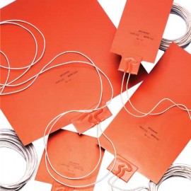 Watlow 010040C1-A001M Silicone Rubber Heater with PSAS bottom, 1,180 UL R/C lead insulation, 6&#039; lead-